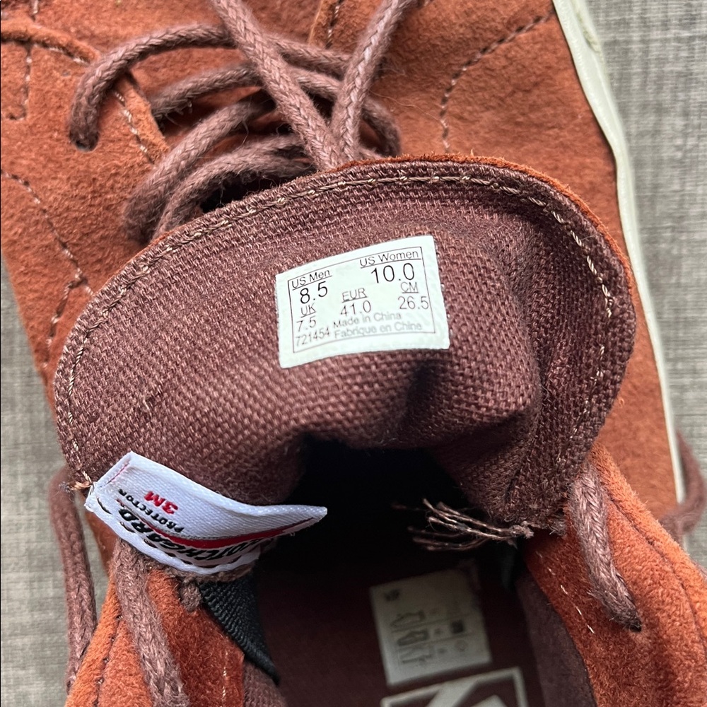 Van's Leather Chukka Style Skate Shoes M8.5 W10 - Picture 9 of 9